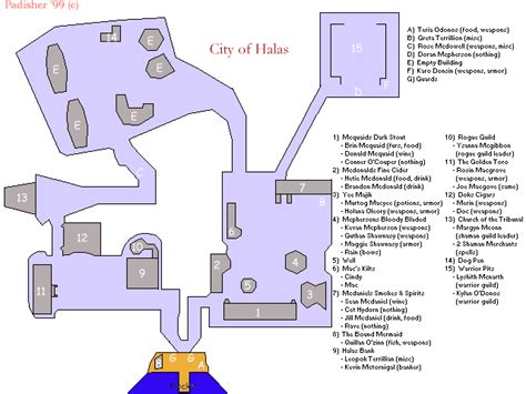 halas hall map